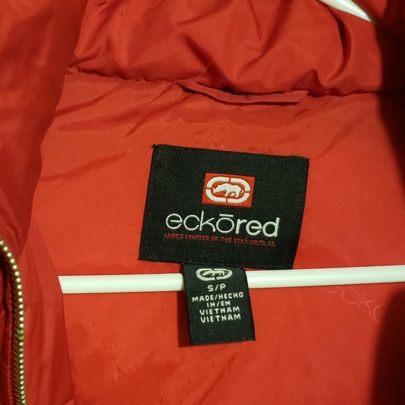 Eckōred Women's Winter Puffer Coat Heavy Warm Long Jacket With Fur Hood Size SP - Picture 12 of 16